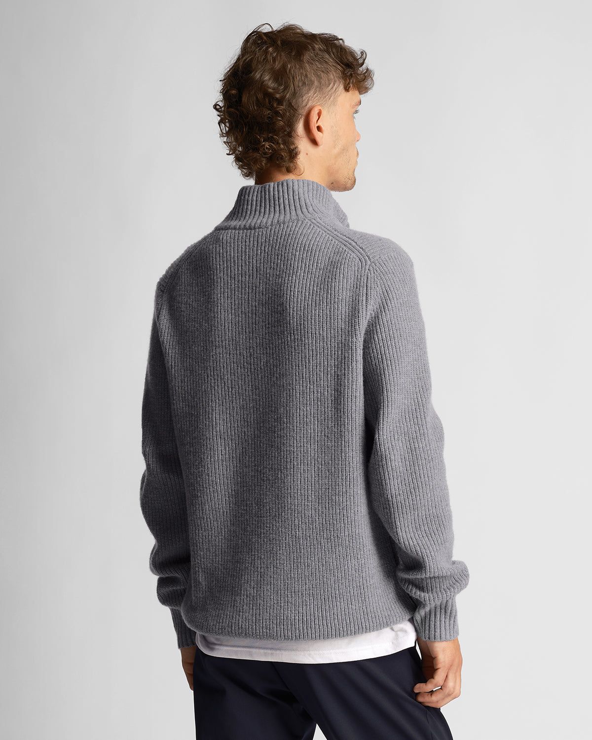 Ribbed Quarter Zip Jumper sold by Lyle & Scott product image thumbnail 3