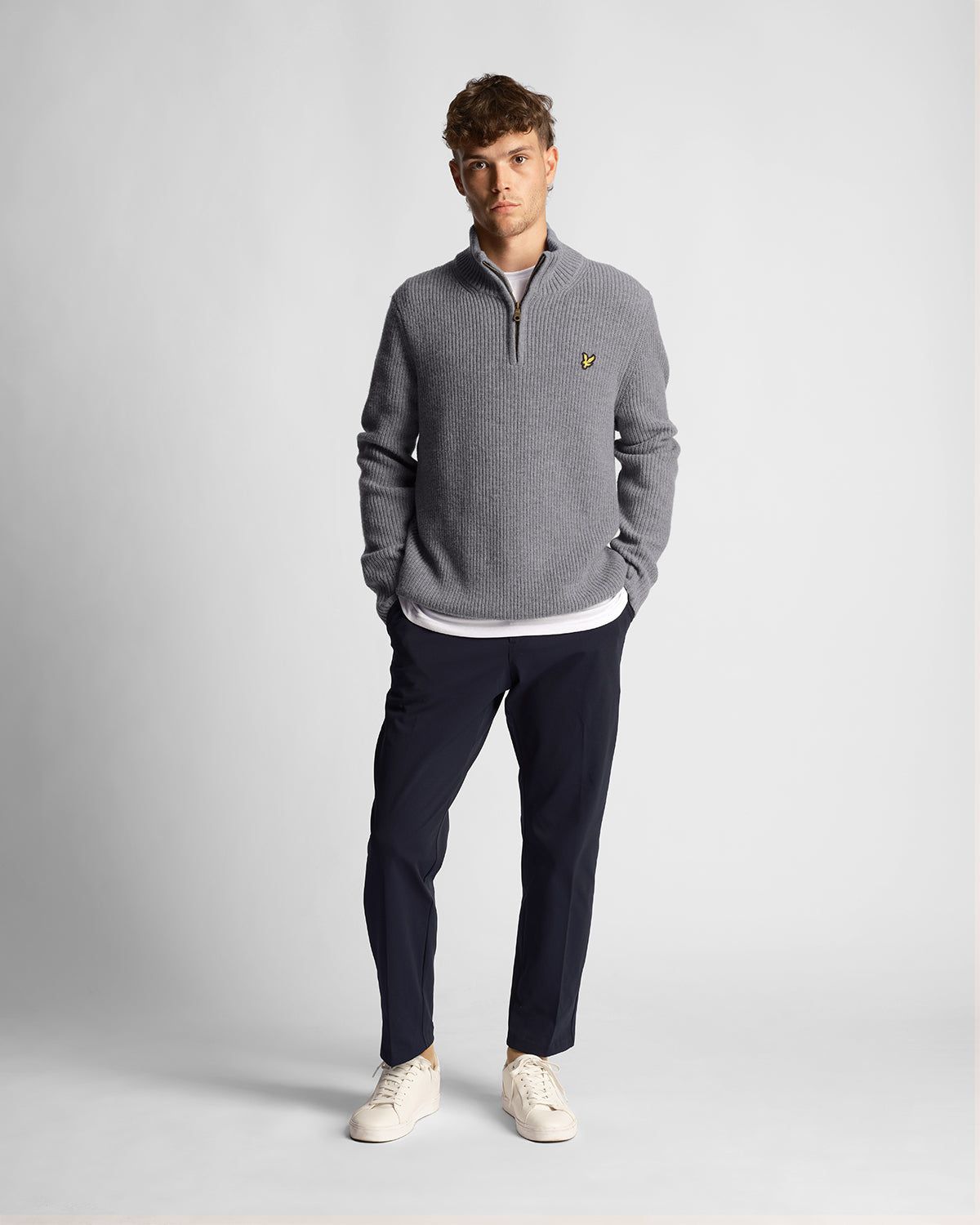 Ribbed Quarter Zip Jumper sold by Lyle & Scott product image thumbnail 2