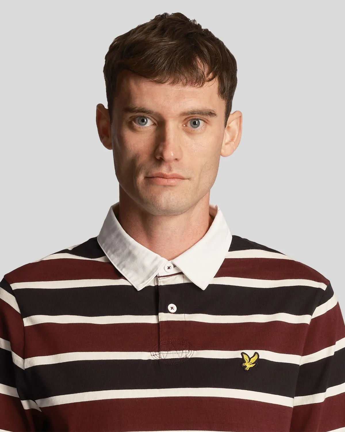 Stripe Rugby Polo Shirt sold by Lyle & Scott product image thumbnail 4