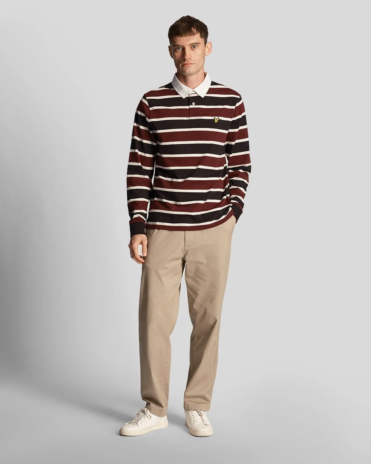 Stripe Rugby Polo Shirt sold by Lyle & Scott product image thumbnail 2