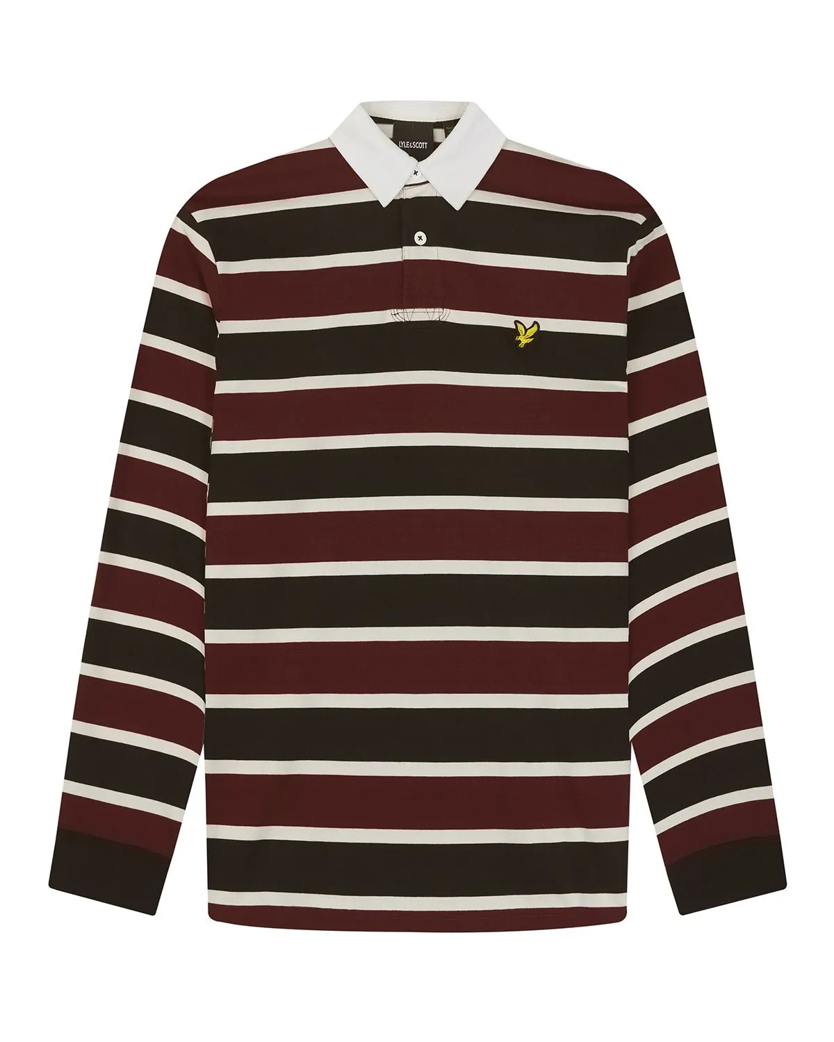 Stripe Rugby Polo Shirt sold by Lyle & Scott product image thumbnail 5
