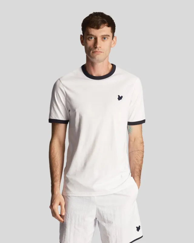 Tonal Ringer T-Shirt sold by Lyle & Scott
