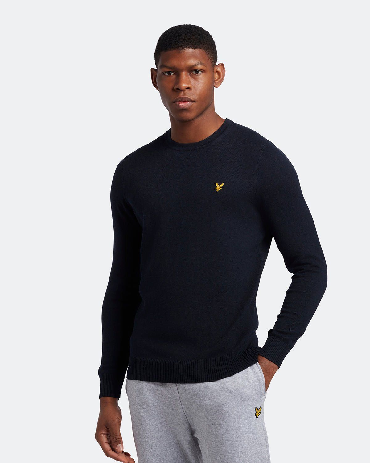 Cotton Merino Crew Neck Jumper sold by Lyle & Scott