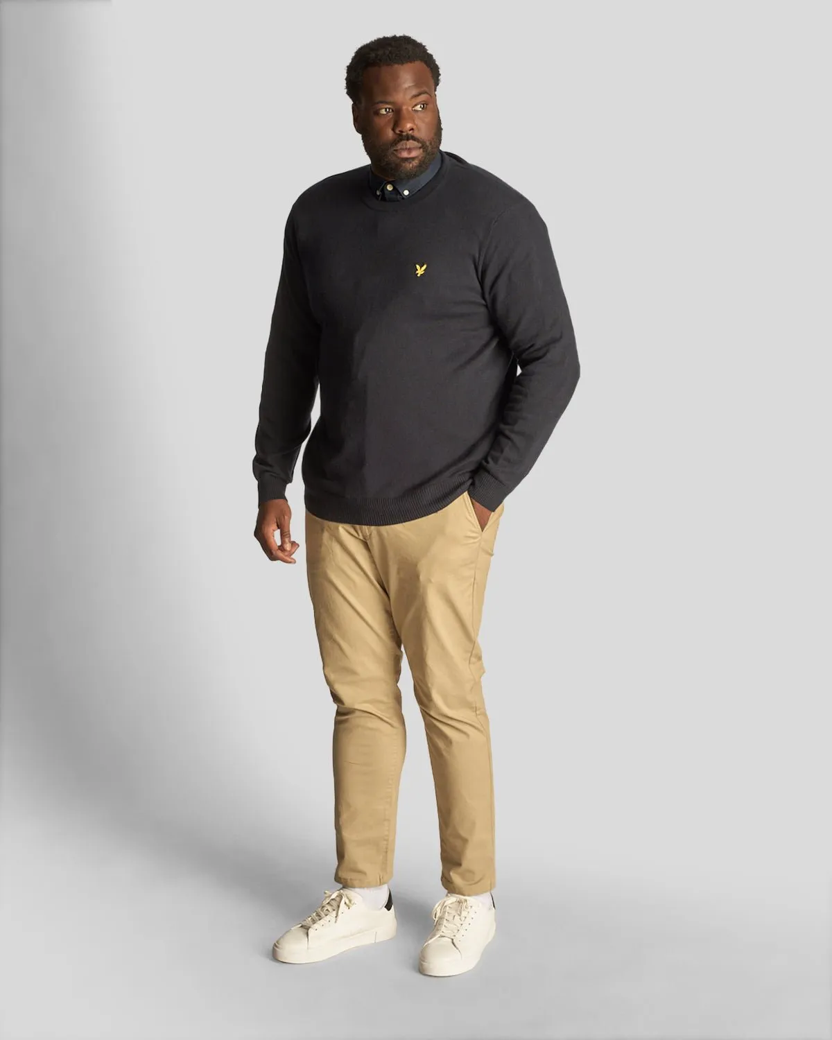 Cotton Merino Crew Neck Jumper Plus sold by Lyle & Scott product image thumbnail 2