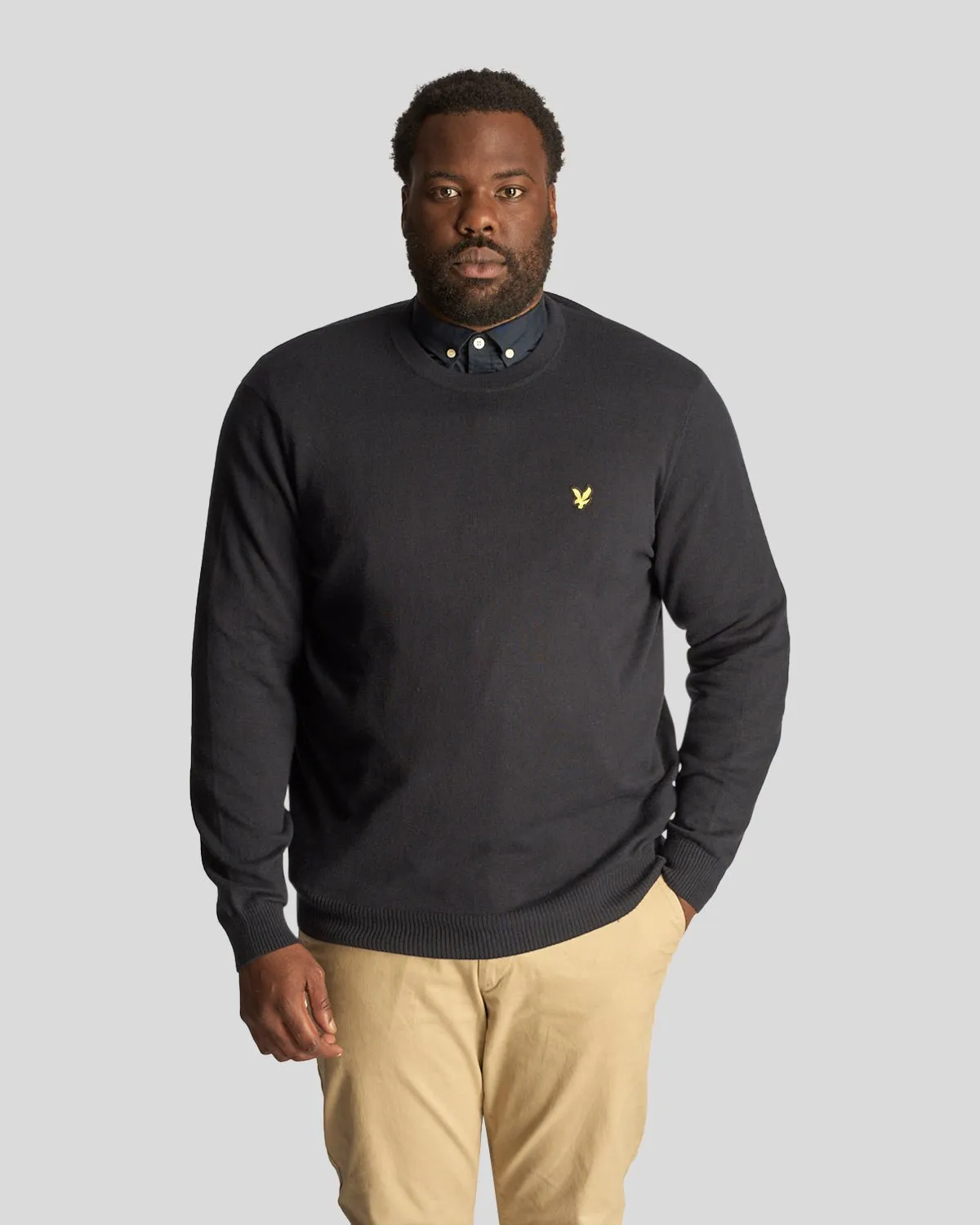 Cotton Merino Crew Neck Jumper Plus sold by Lyle & Scott