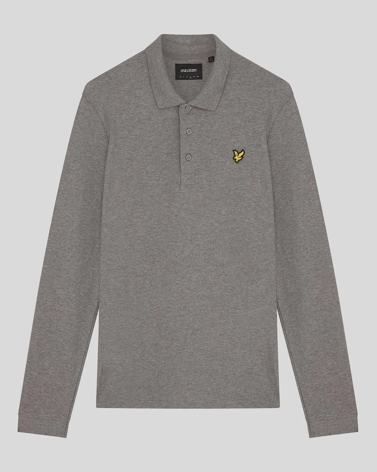 Long Sleeve Cotton Polo Shirt sold by Lyle & Scott product image thumbnail 5