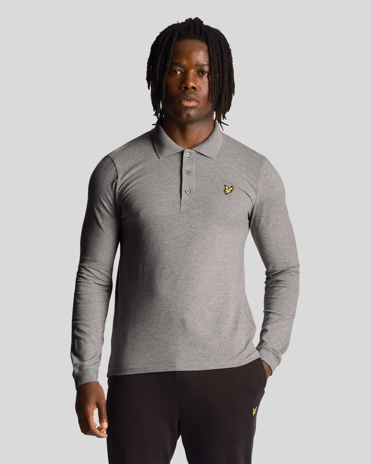 Long Sleeve Cotton Polo Shirt sold by Lyle & Scott