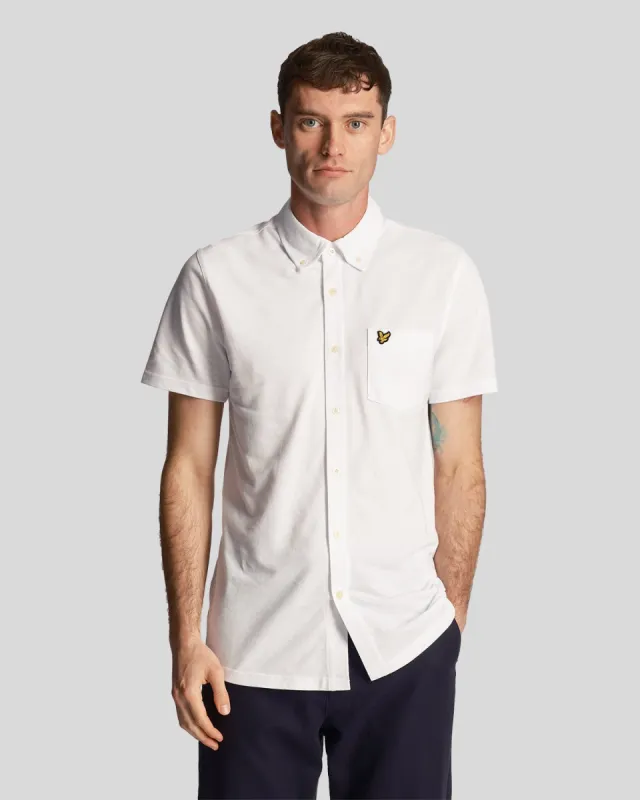 Short Sleeve Pique Shirt sold by Lyle & Scott