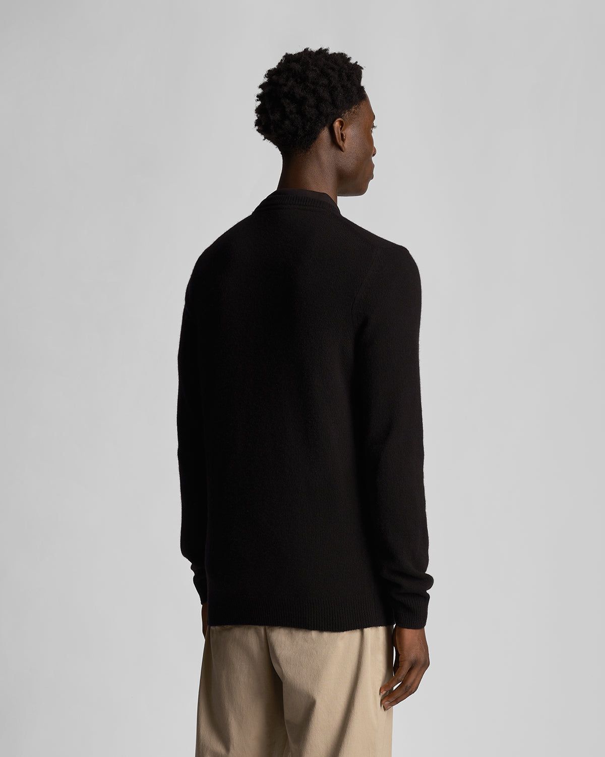 Tonal Eagle Crew Neck Lambswool Blend Jumper sold by Lyle & Scott product image thumbnail 3