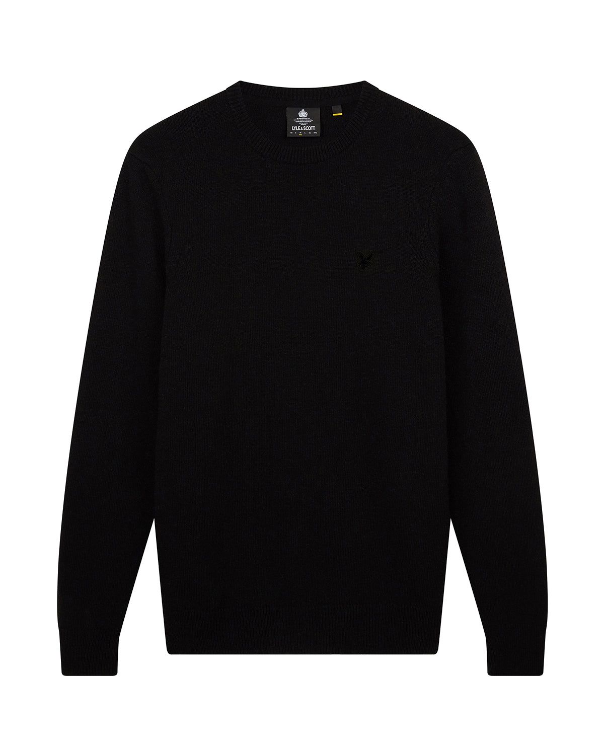 Tonal Eagle Crew Neck Lambswool Blend Jumper sold by Lyle & Scott product image thumbnail 5