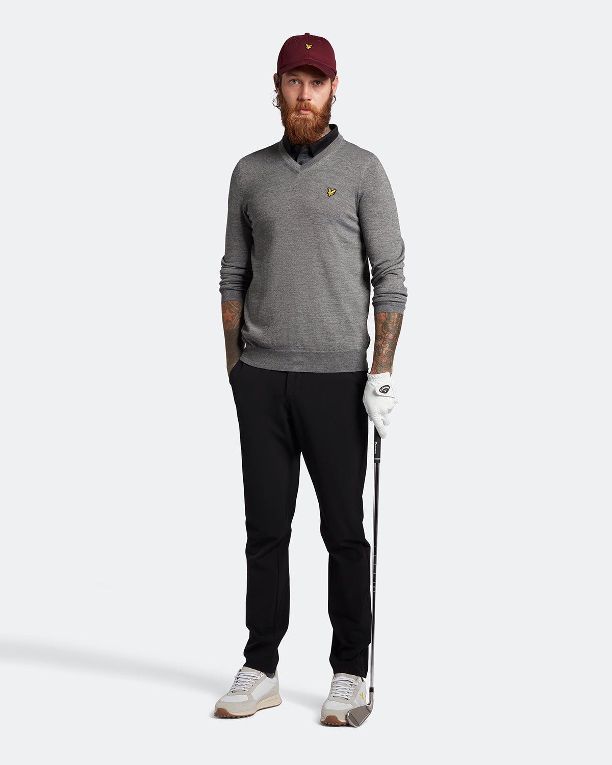 Golf Slim Fit Trousers sold by Lyle & Scott