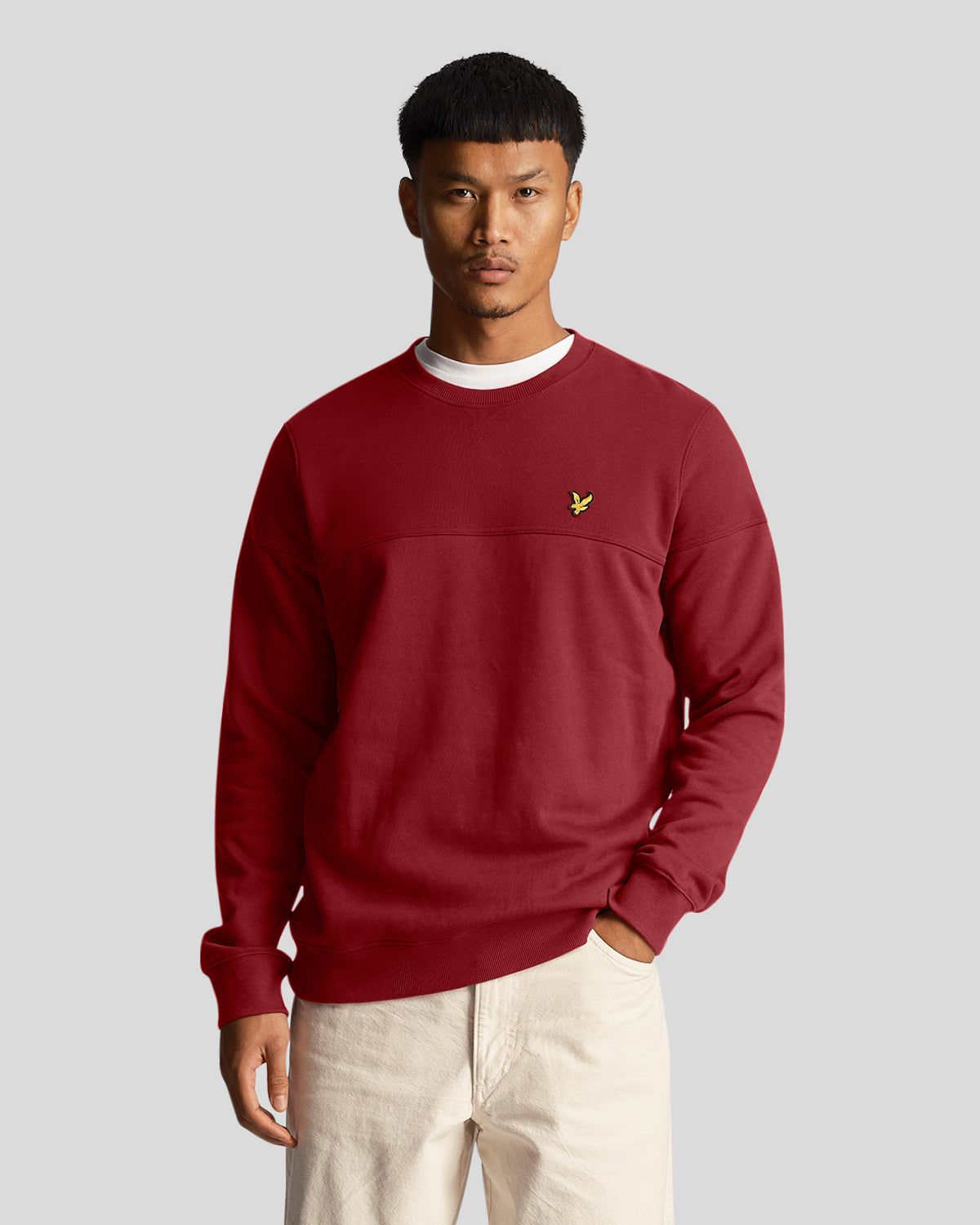 Textured Crew Neck Sweatshirt sold by Lyle & Scott