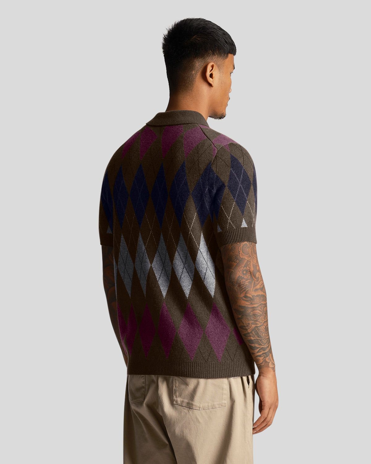 Argyle Polo Shirt sold by Lyle & Scott product image thumbnail 3