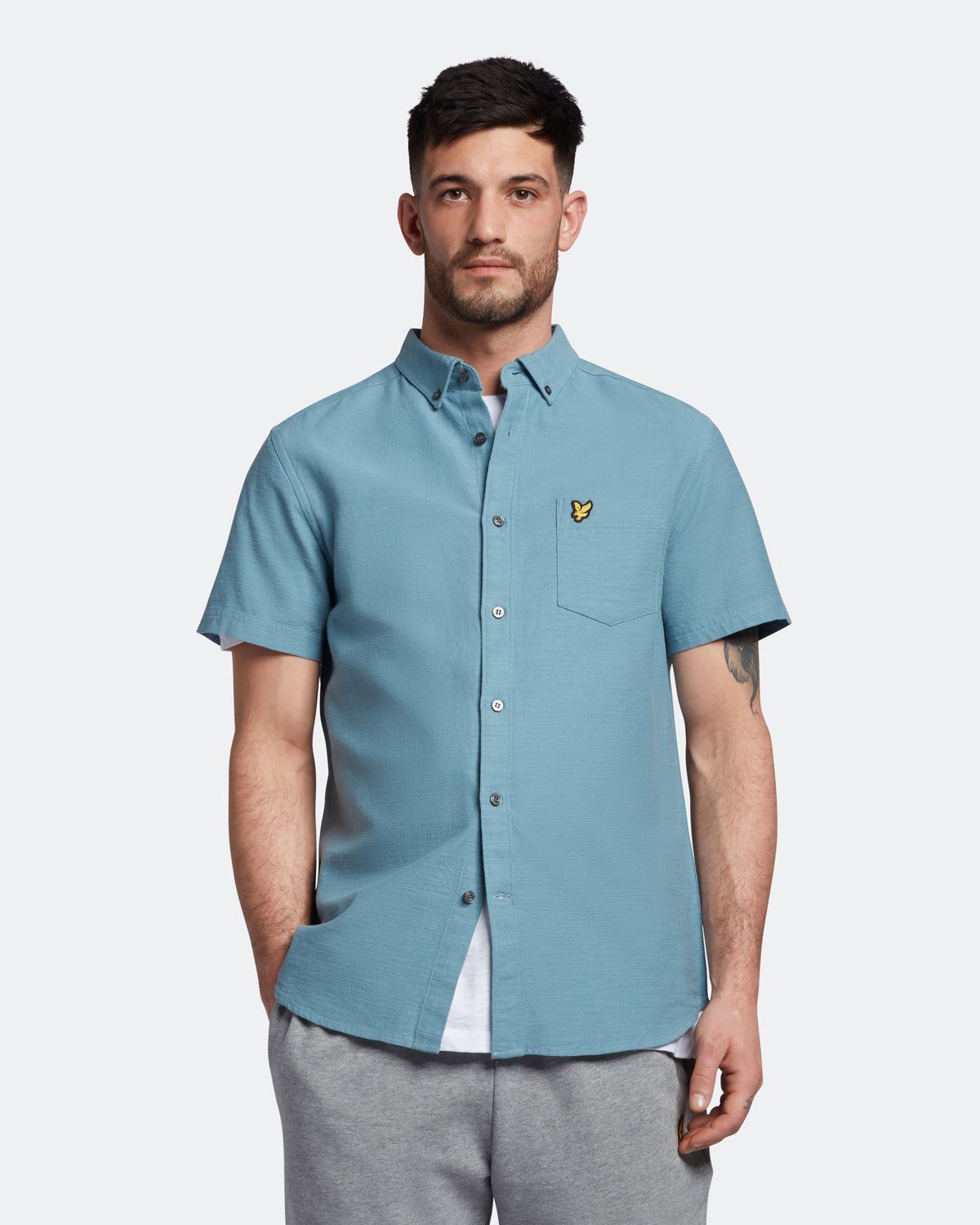 Cotton Slub Short Sleeve Shirt sold by Lyle & Scott