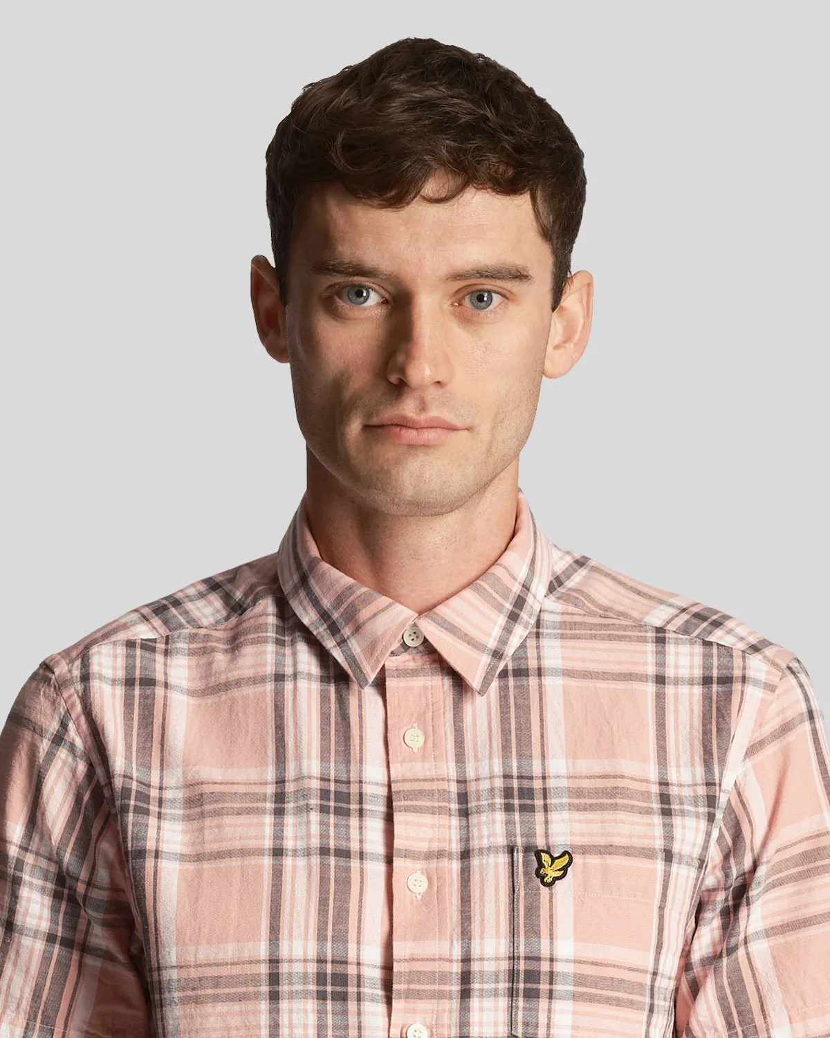 Linen Check Short Sleeve Shirt sold by Lyle & Scott product image thumbnail 4