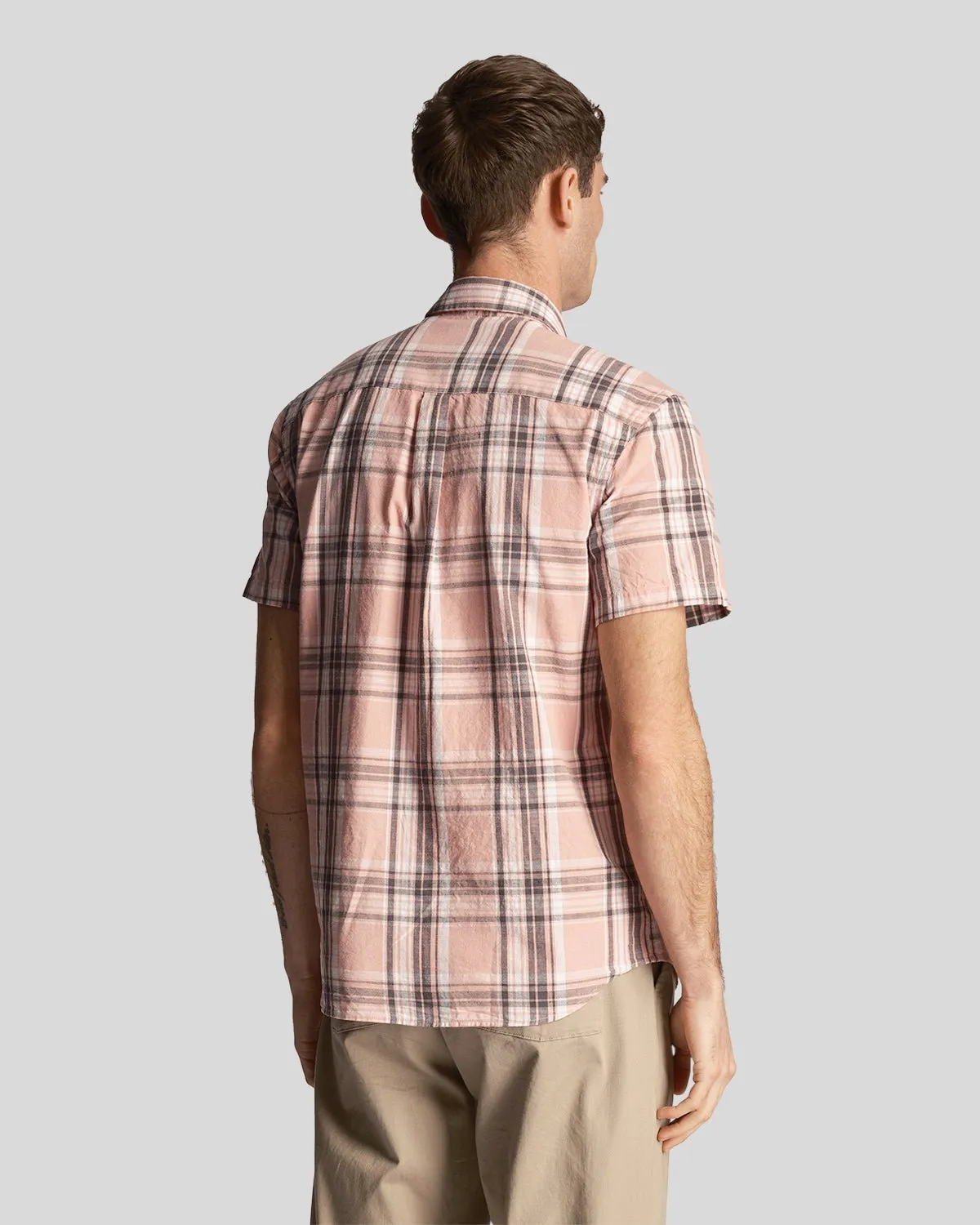 Linen Check Short Sleeve Shirt sold by Lyle & Scott product image thumbnail 3