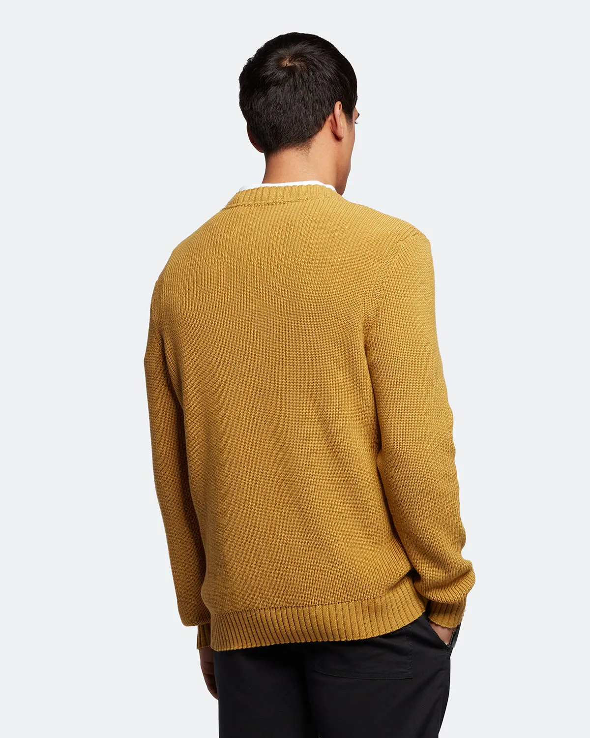 Ribbed Crew Neck Jumper sold by Lyle & Scott product image thumbnail 3