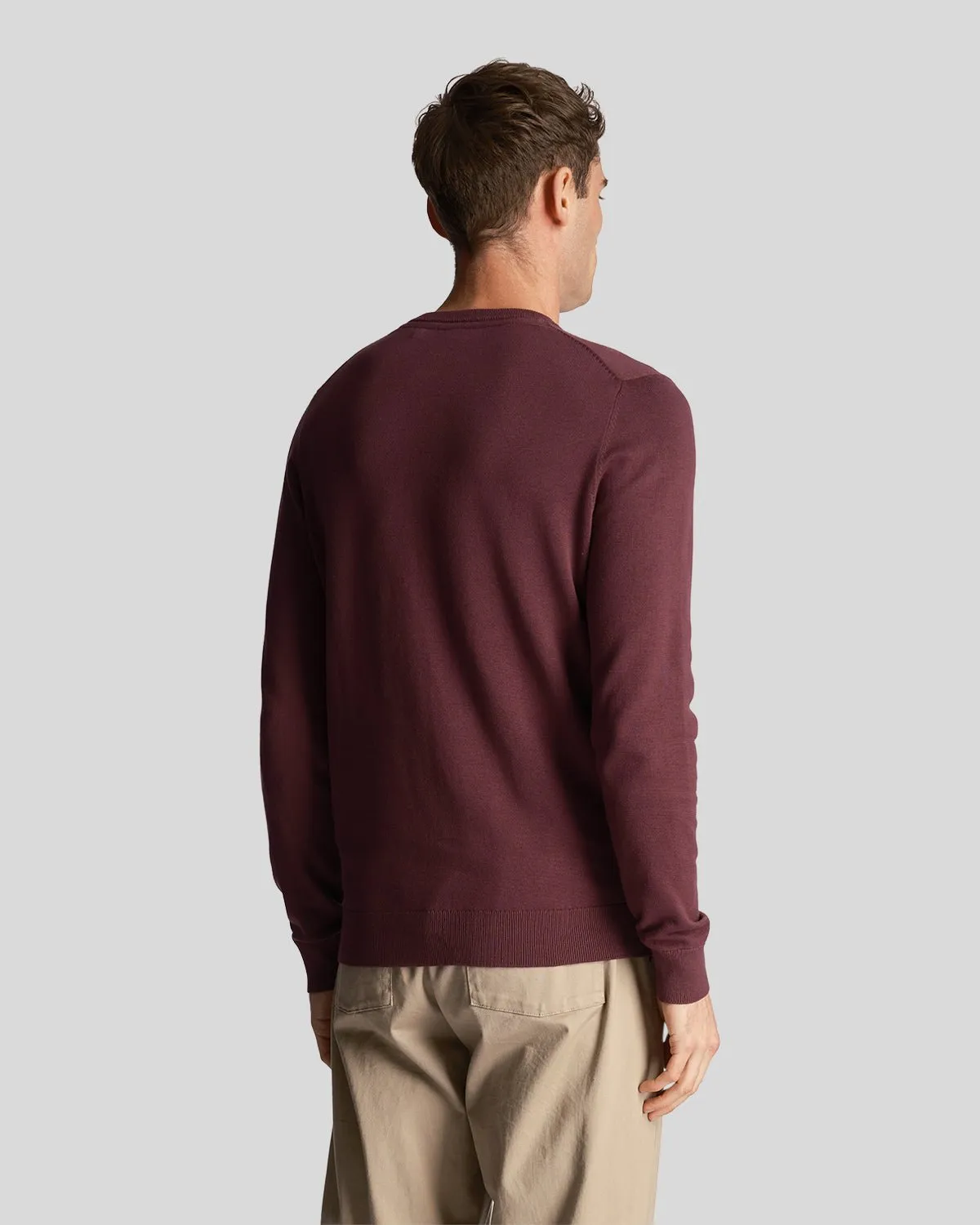 Tonal Eagle Cotton Crew Neck Jumper sold by Lyle & Scott product image thumbnail 3