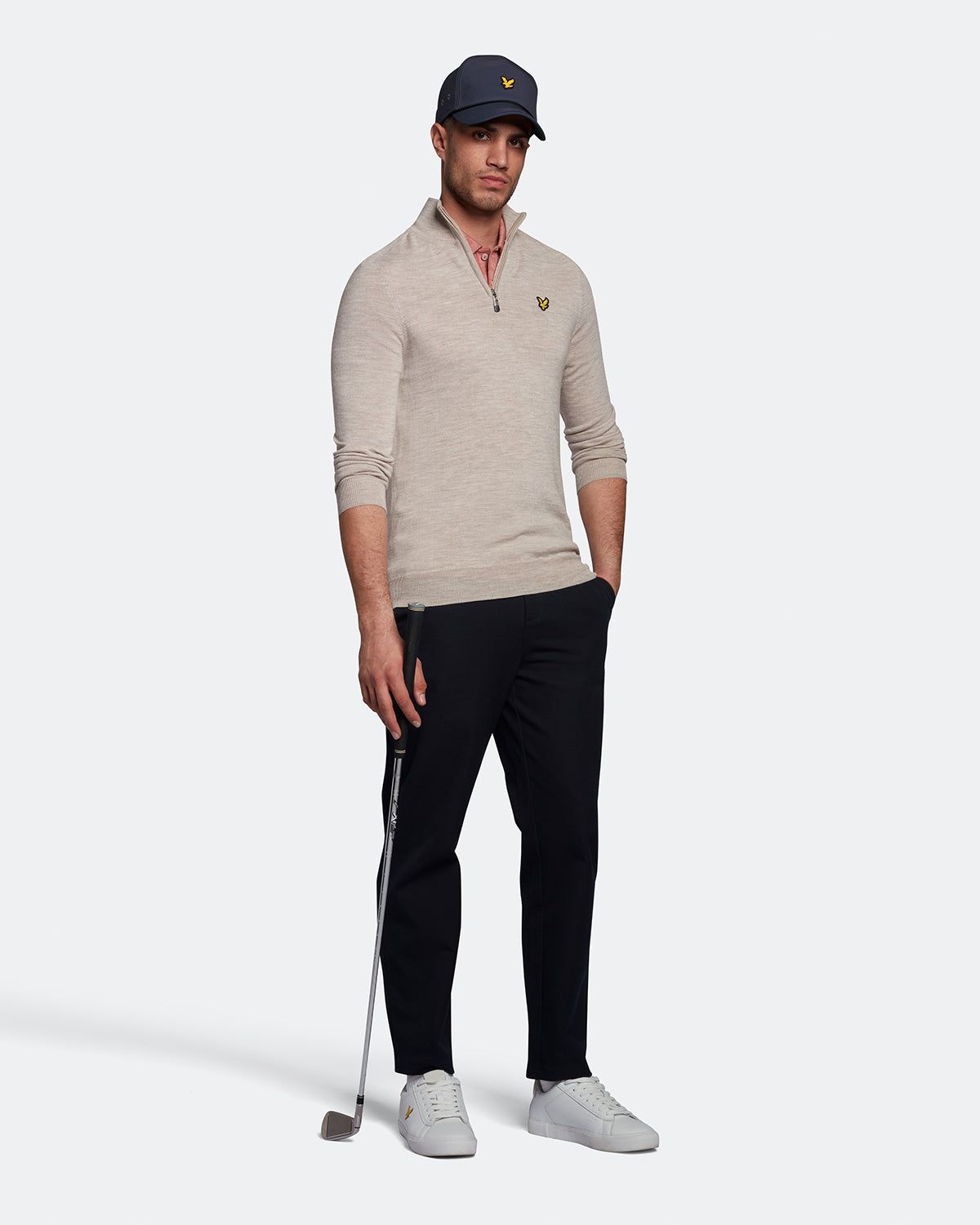 Golf Merino 1/4 Zip Jumper sold by Lyle & Scott product image thumbnail 2