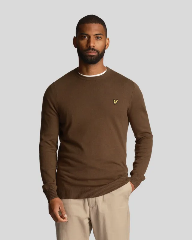 Cotton Merino Crew Neck Jumper sold by Lyle & Scott