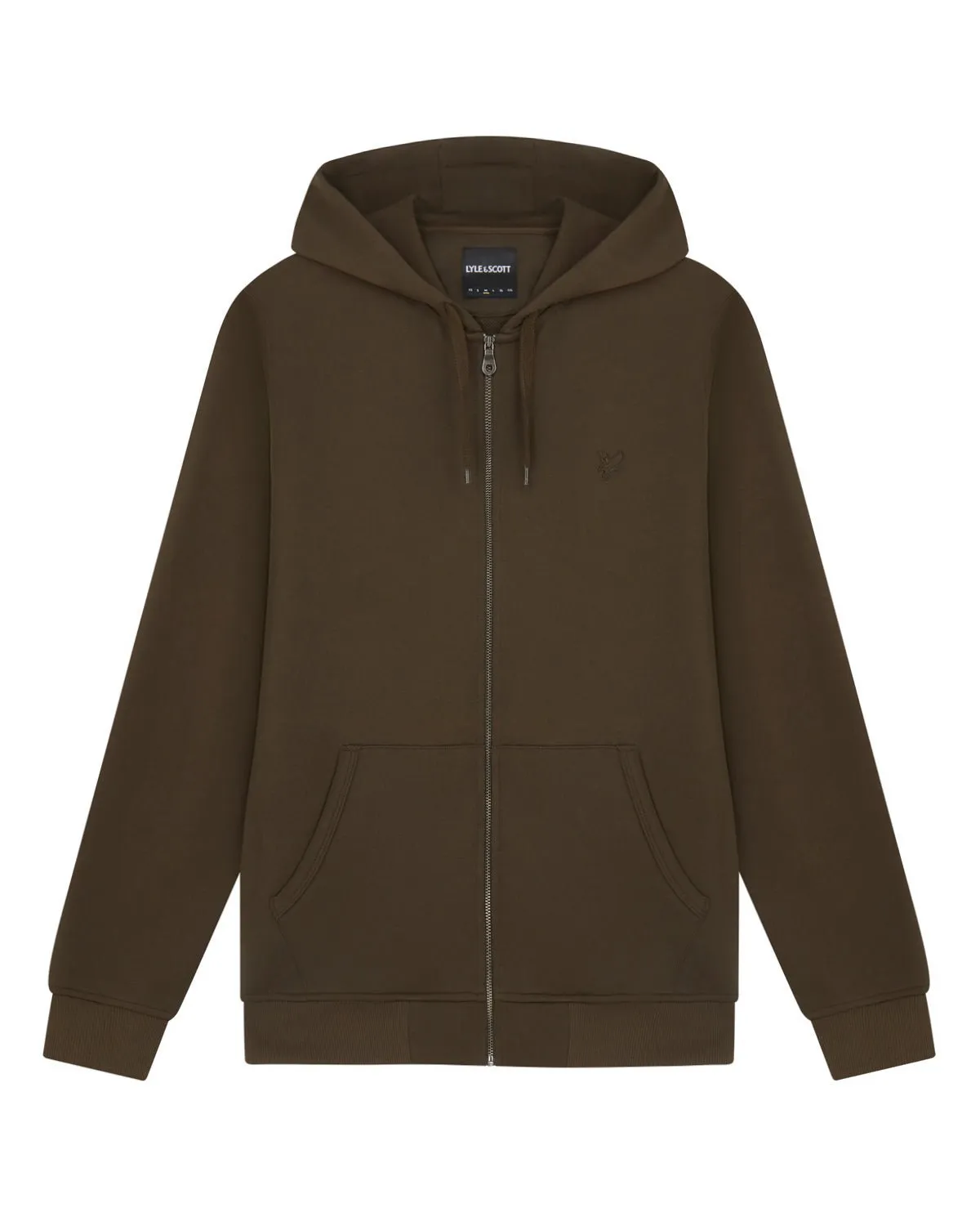 Tonal Eagle Zip Through Hoodie sold by Lyle & Scott product image thumbnail 5