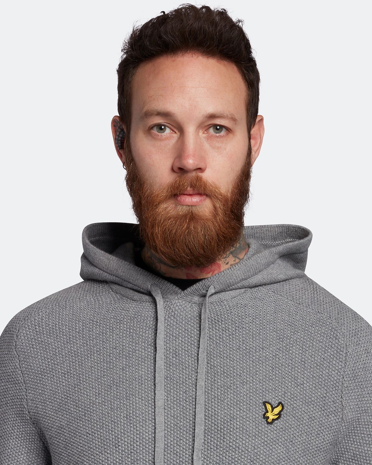 Golf Seed Stitch Knitted Hoodie sold by Lyle & Scott product image thumbnail 4