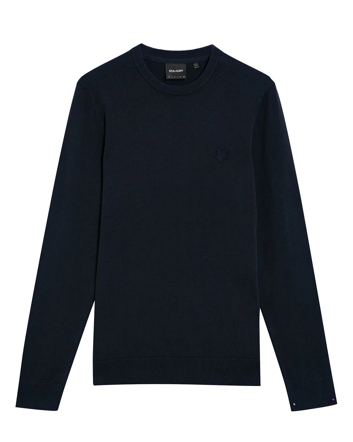 Tonal Eagle Cotton Crew Neck Jumper sold by Lyle & Scott product image thumbnail 5