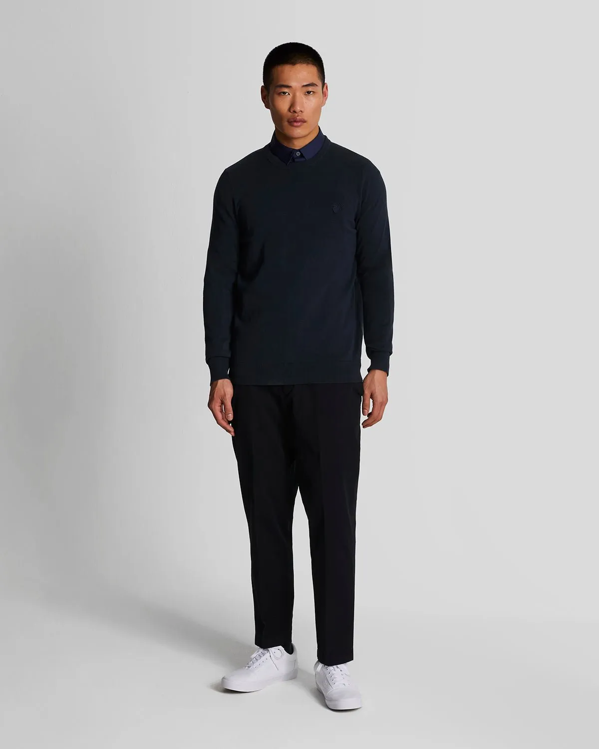 Tonal Eagle Cotton Crew Neck Jumper sold by Lyle & Scott product image thumbnail 2