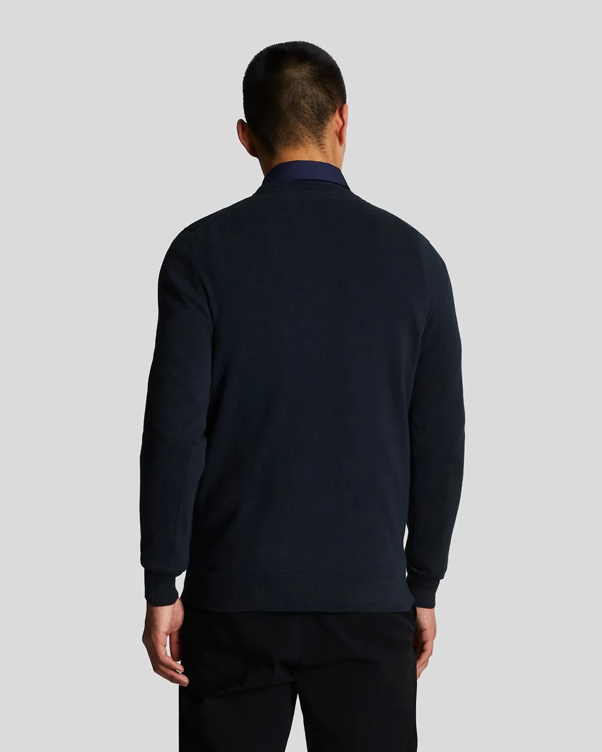 Tonal Eagle Cotton Crew Neck Jumper sold by Lyle & Scott product image thumbnail 3