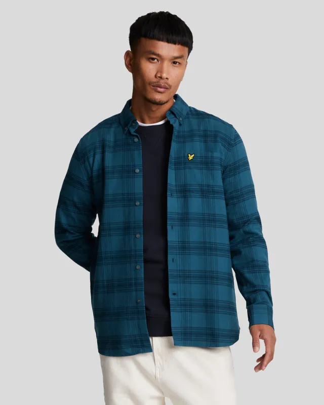 Tonal Check Flannel Shirt sold by Lyle & Scott
