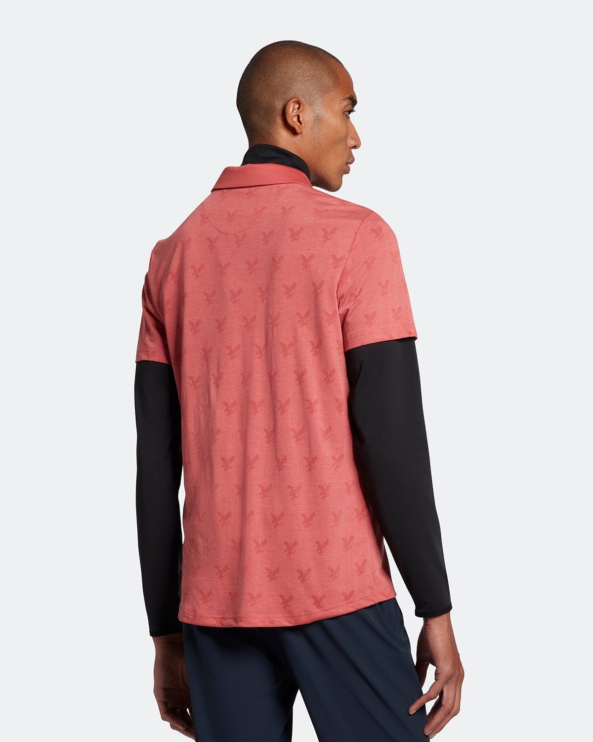 Golf Jacquard Polo Shirt sold by Lyle & Scott product image thumbnail 3