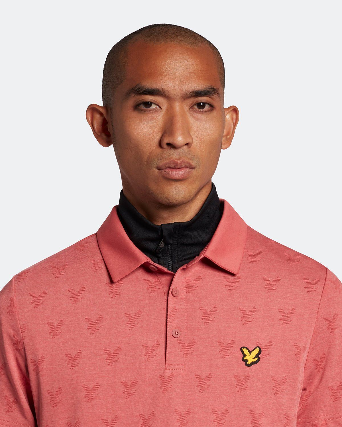 Golf Jacquard Polo Shirt sold by Lyle & Scott product image thumbnail 4