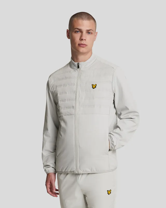 Sports Hybrid Double Baffle Jacket made by Lyle & Scott