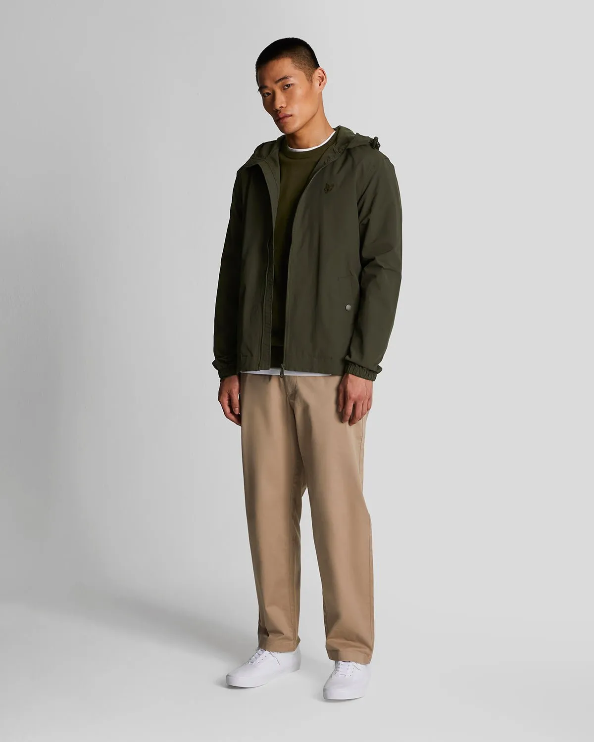 Tonal Eagle Zip Through Hooded Jacket sold by Lyle & Scott product image thumbnail 2