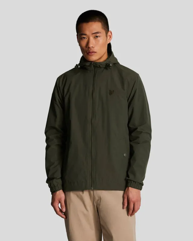 Tonal Eagle Zip Through Hooded Jacket sold by Lyle & Scott
