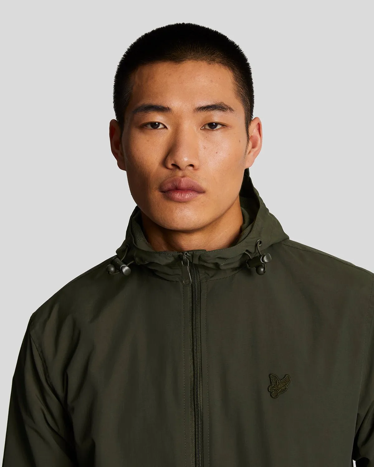 Tonal Eagle Zip Through Hooded Jacket sold by Lyle & Scott product image thumbnail 4
