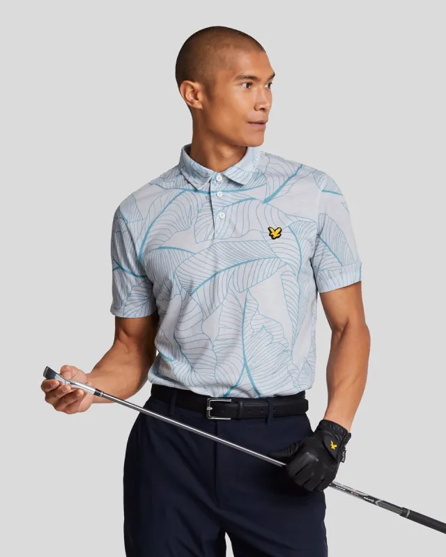 Golf Floral Polo Shirt made by Lyle & Scott