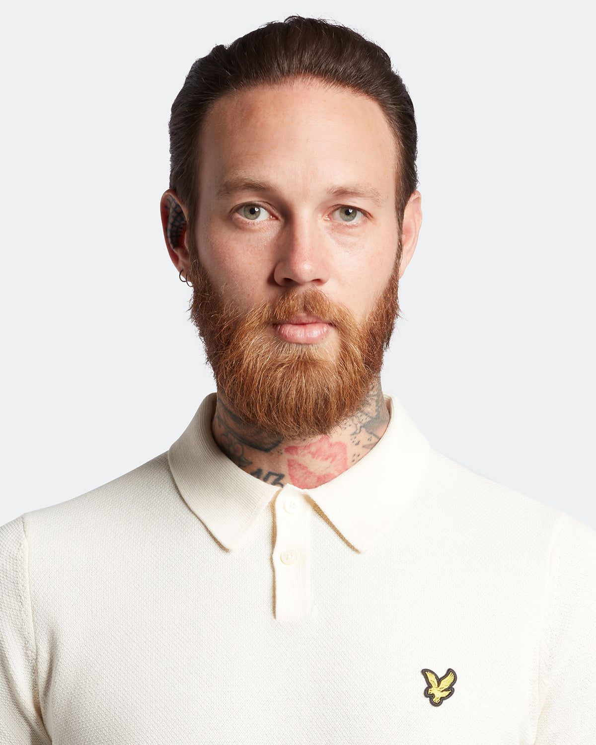 Textured Knitted Polo Shirt sold by Lyle & Scott product image thumbnail 4