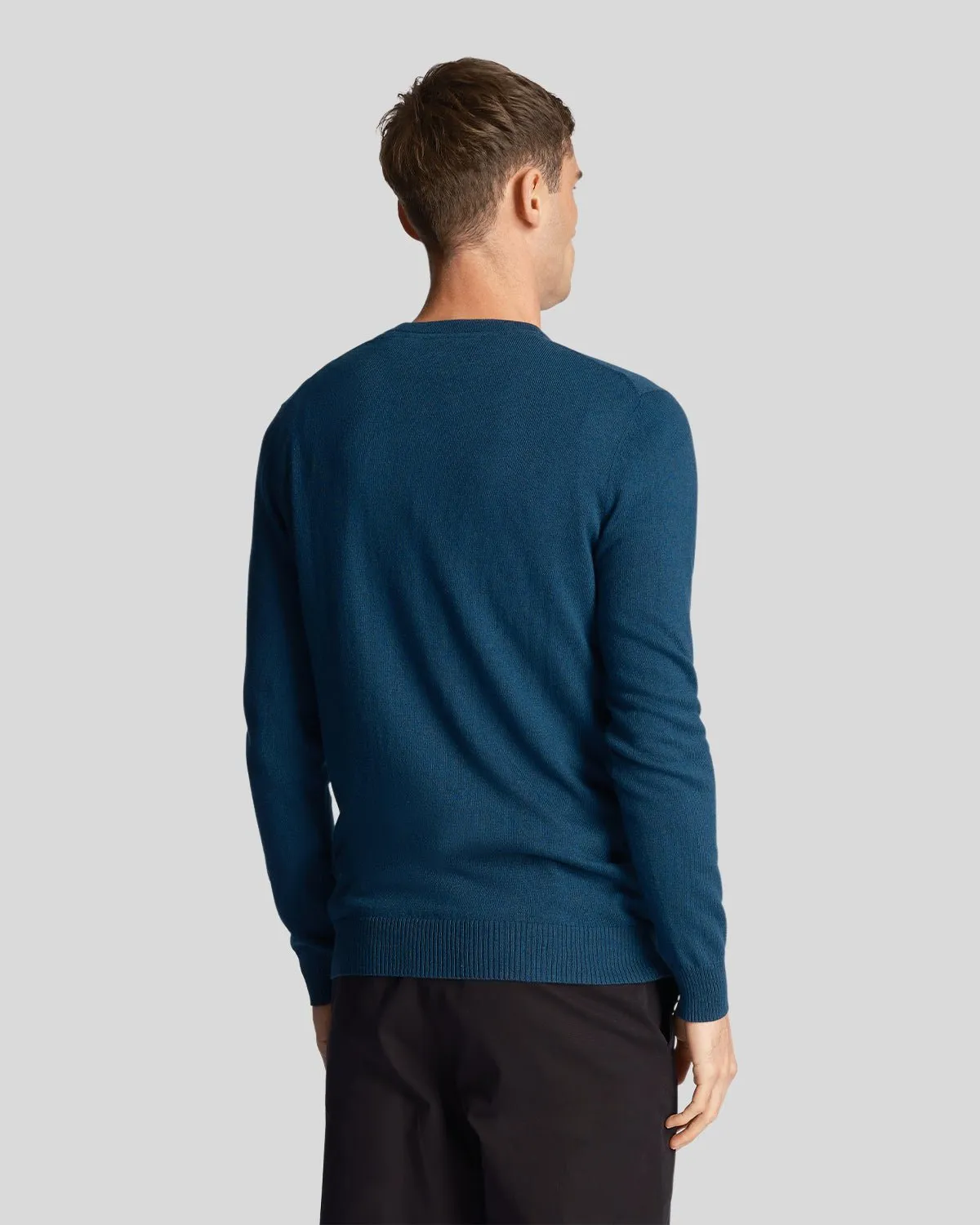 Cotton Merino Crew Neck Jumper sold by Lyle & Scott product image thumbnail 3