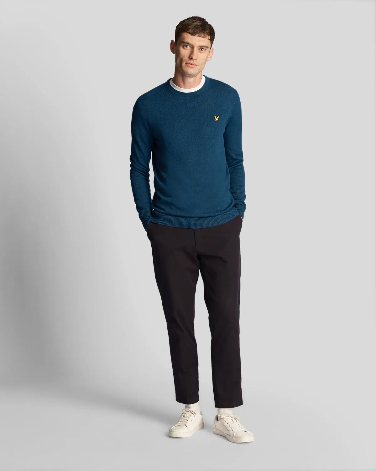 Cotton Merino Crew Neck Jumper sold by Lyle & Scott product image thumbnail 2