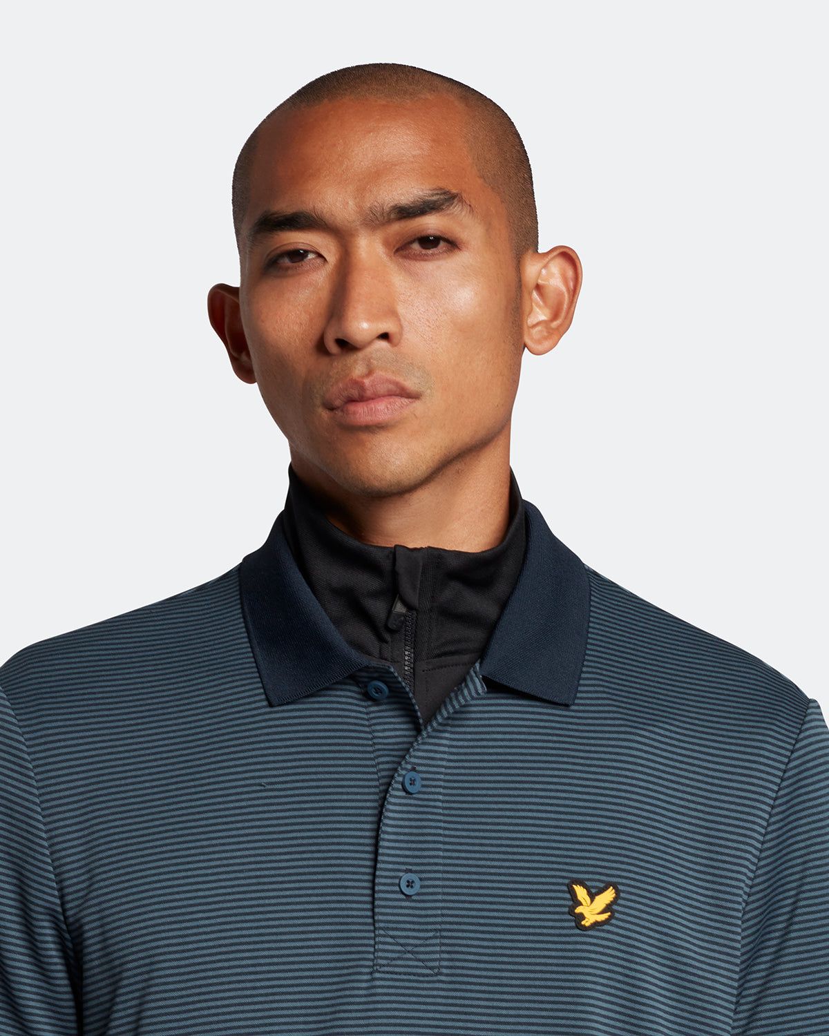 Golf Microstripe Polo Shirt sold by Lyle & Scott product image thumbnail 4