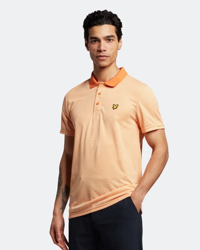 Golf Microstripe Polo Shirt sold by Lyle & Scott