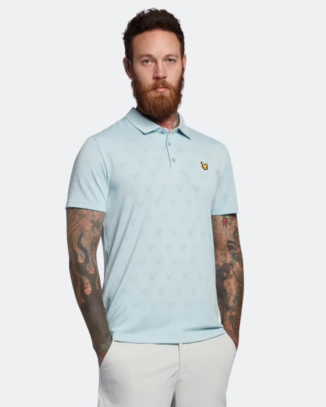 Jacquard Polo Shirt sold by Lyle & Scott