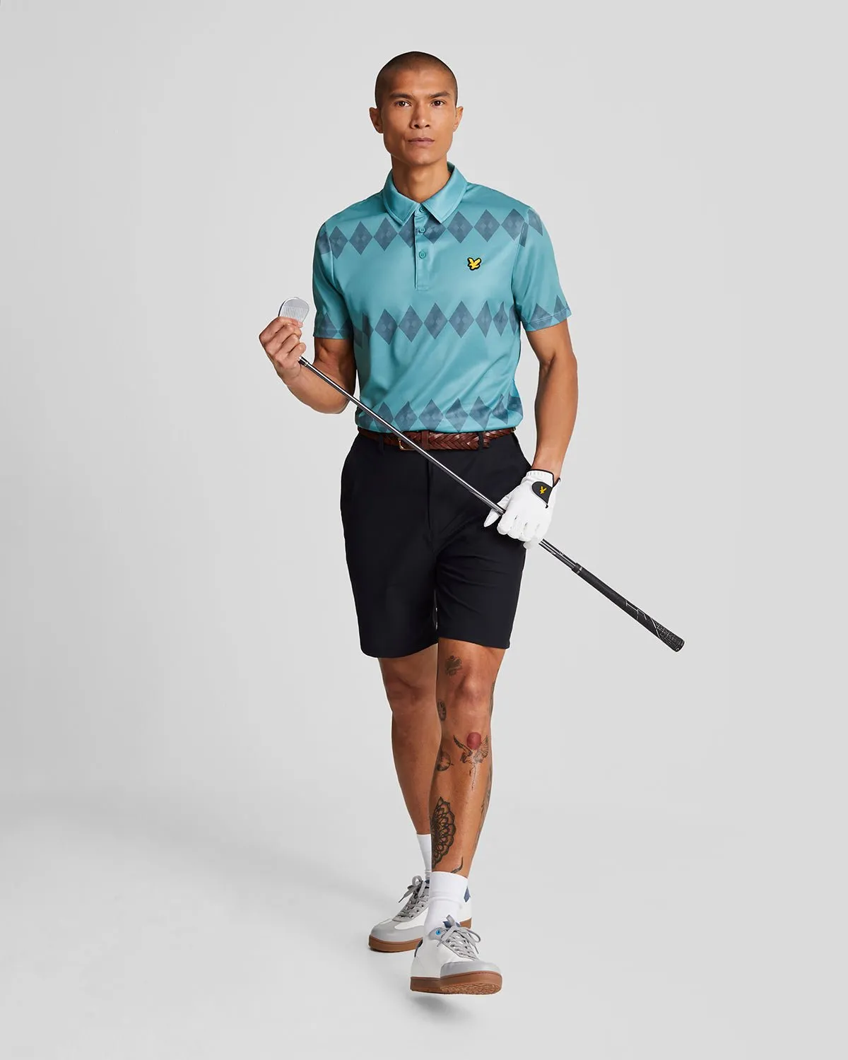 Golf Argyle Polo Shirt sold by Lyle & Scott product image thumbnail 2