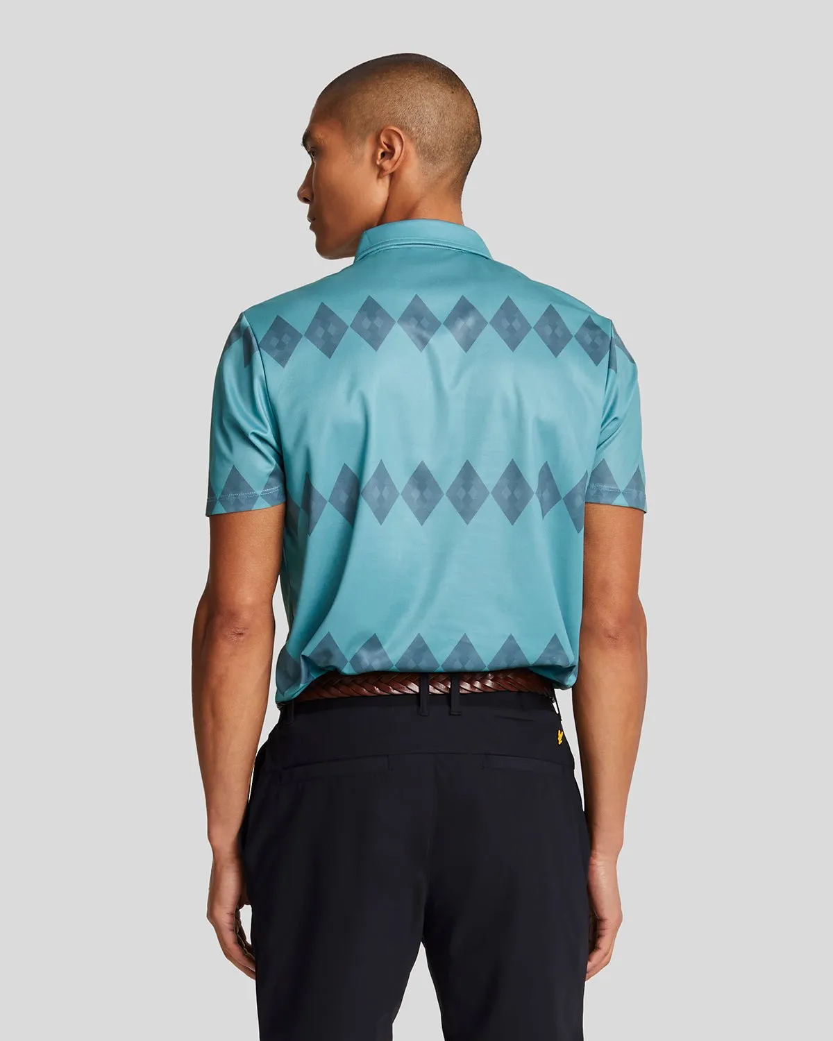 Golf Argyle Polo Shirt sold by Lyle & Scott product image thumbnail 3
