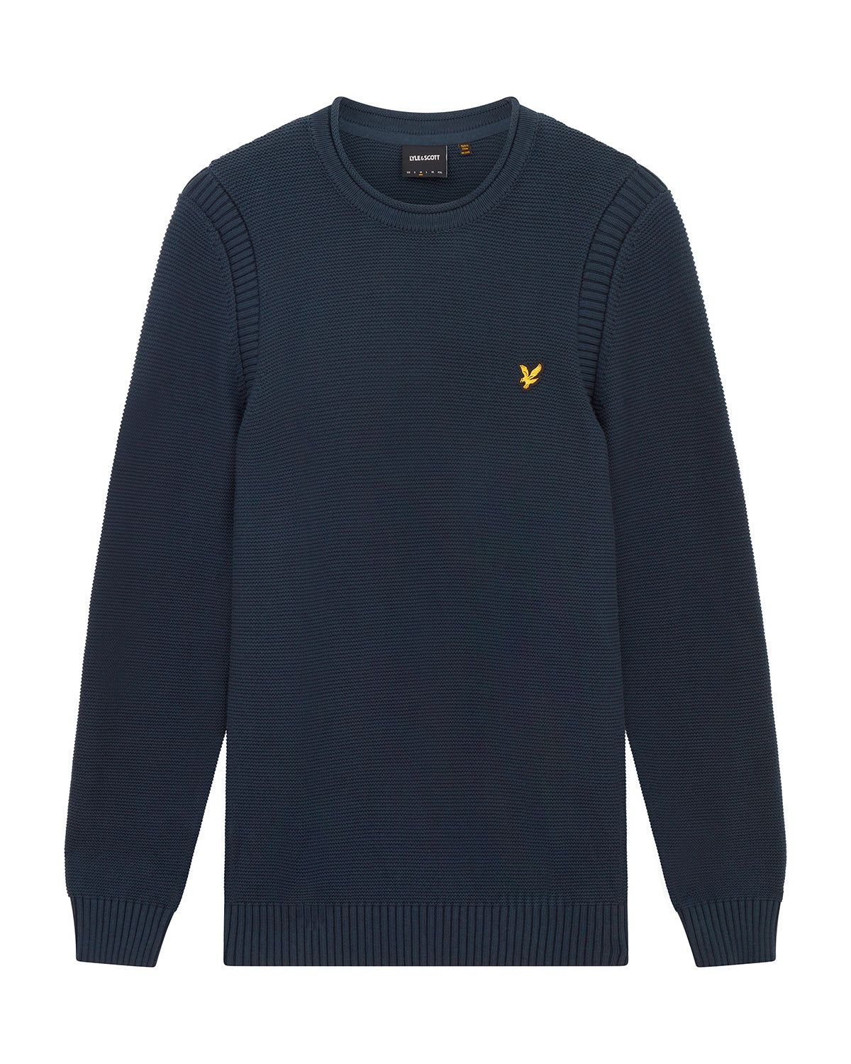 Garter Stitch Self Roll Neck Jumper sold by Lyle & Scott product image thumbnail 5