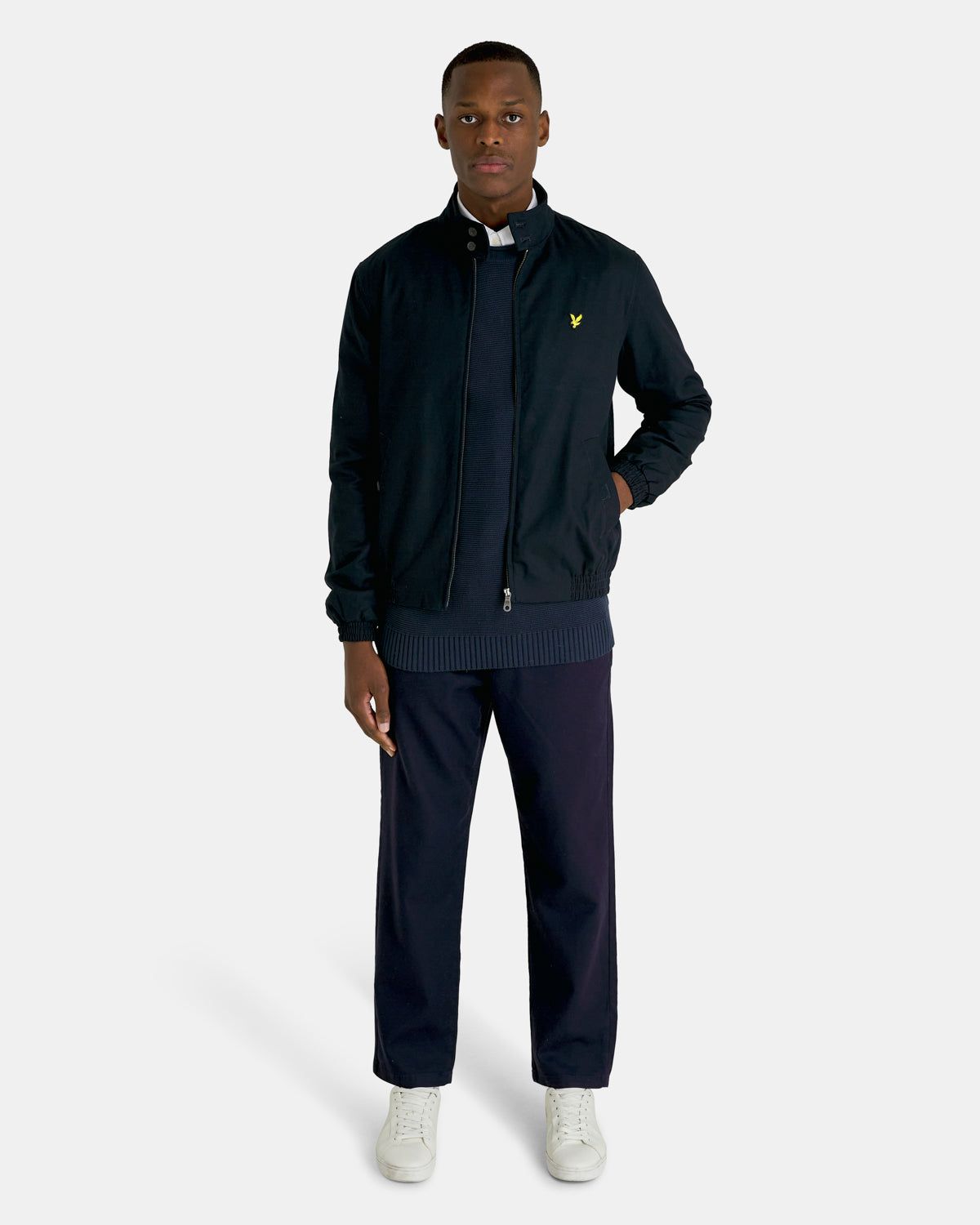 Garter Stitch Self Roll Neck Jumper sold by Lyle & Scott product image thumbnail 2