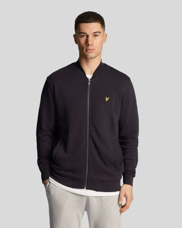 Loopback Jersey Bomber Jacket sold by Lyle & Scott