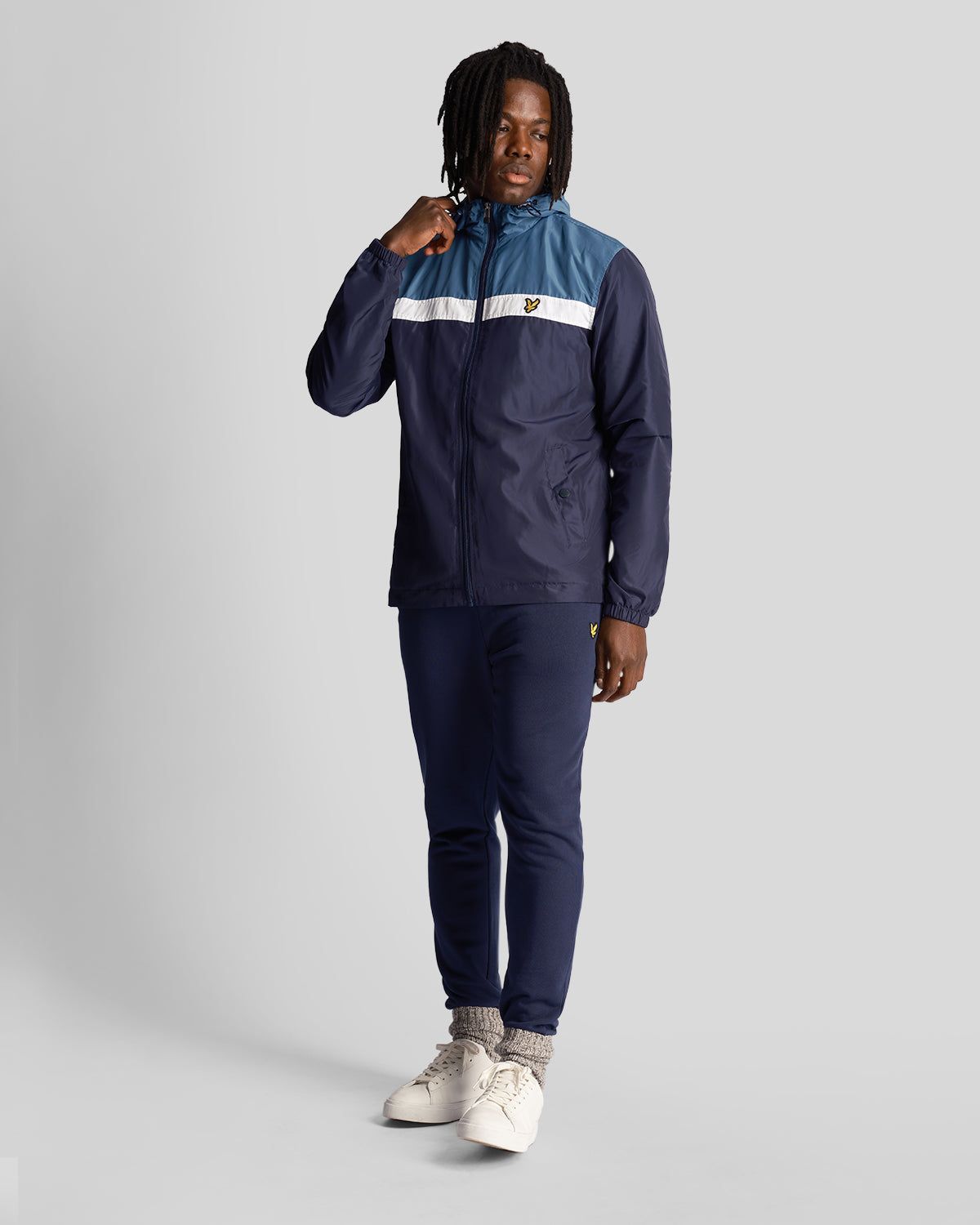 Sports Colour Block Zip Through Hooded Jacket sold by Lyle & Scott product image thumbnail 2