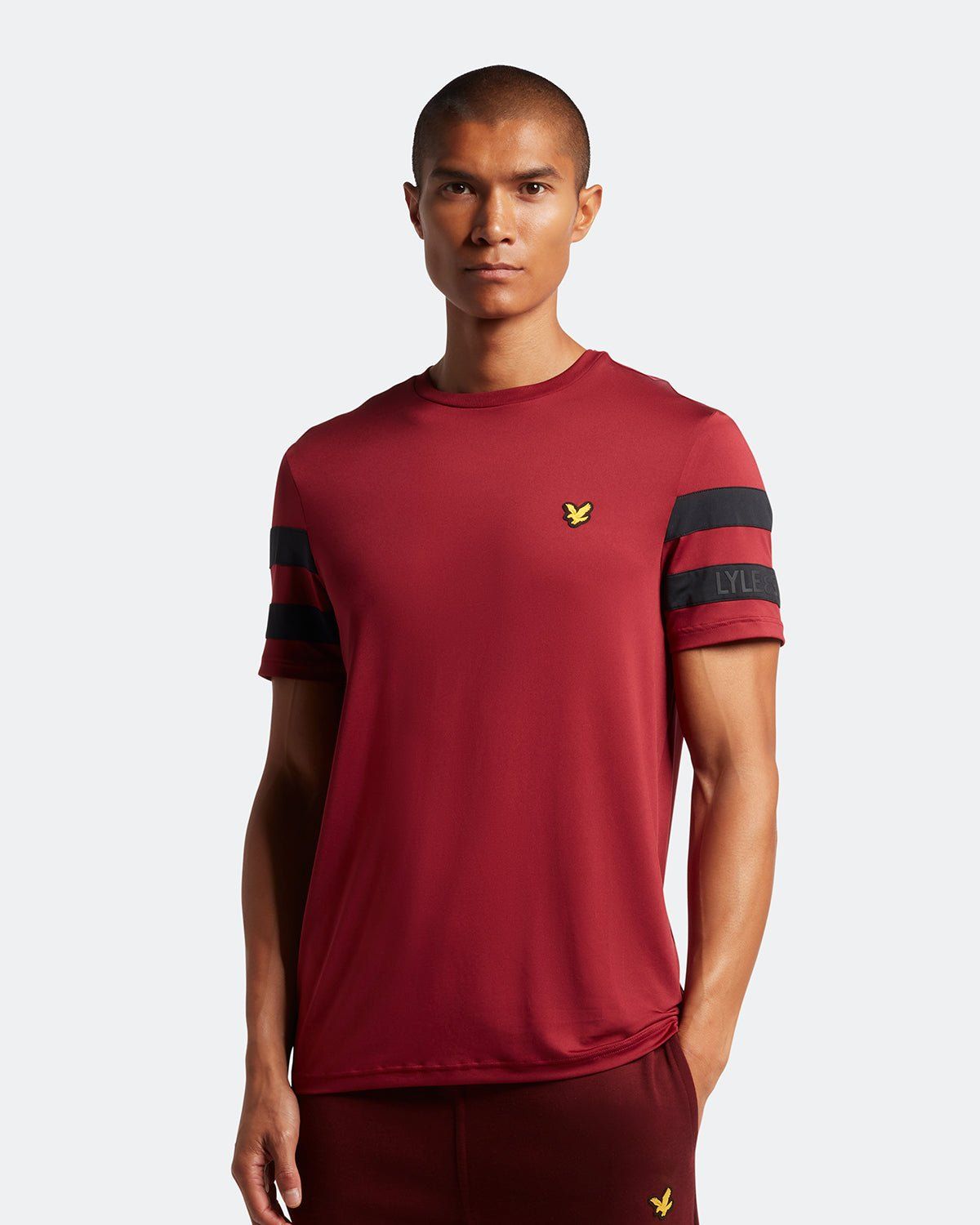 Sports Sleeve Stripe T-Shirt sold by Lyle & Scott